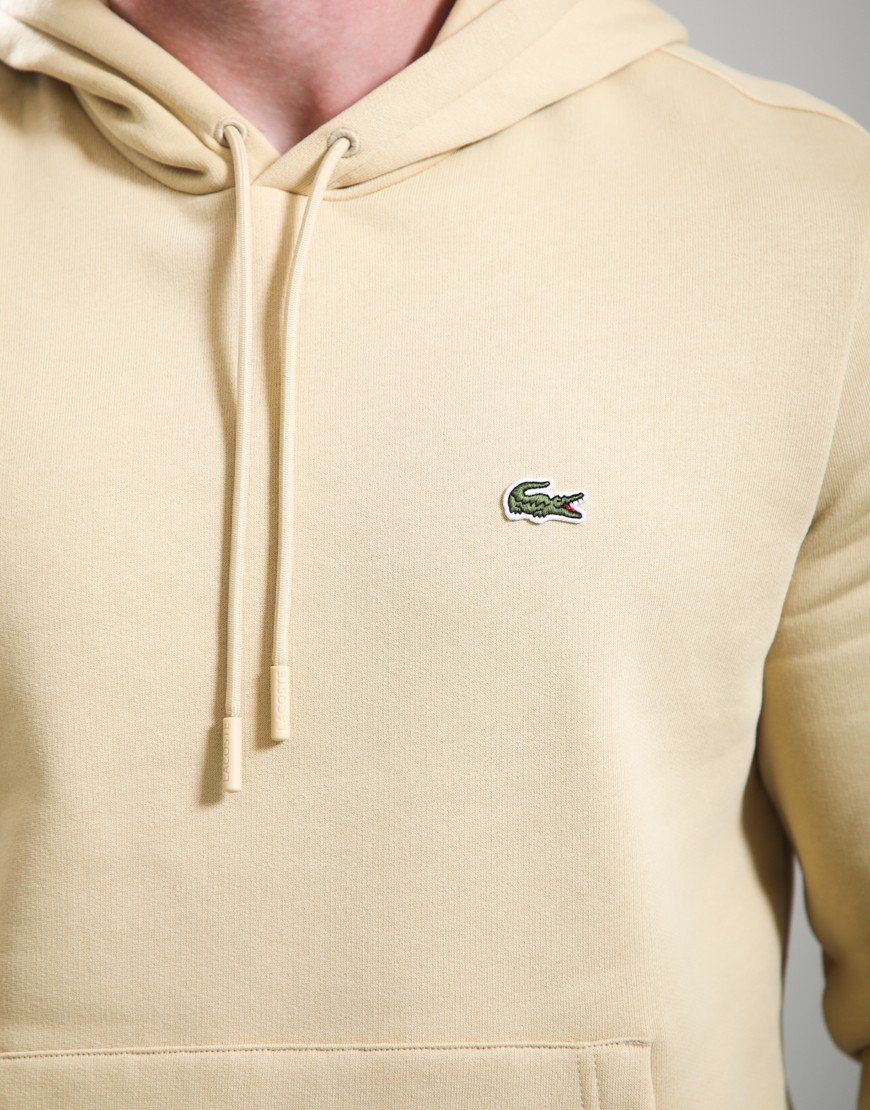 Lacoste Fleece Hoodie Beige