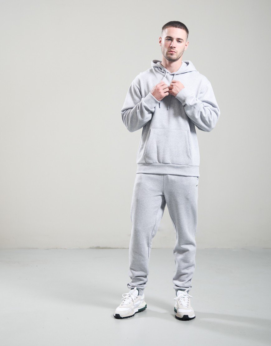 Lacoste Fleece Hoodie Silver Chine