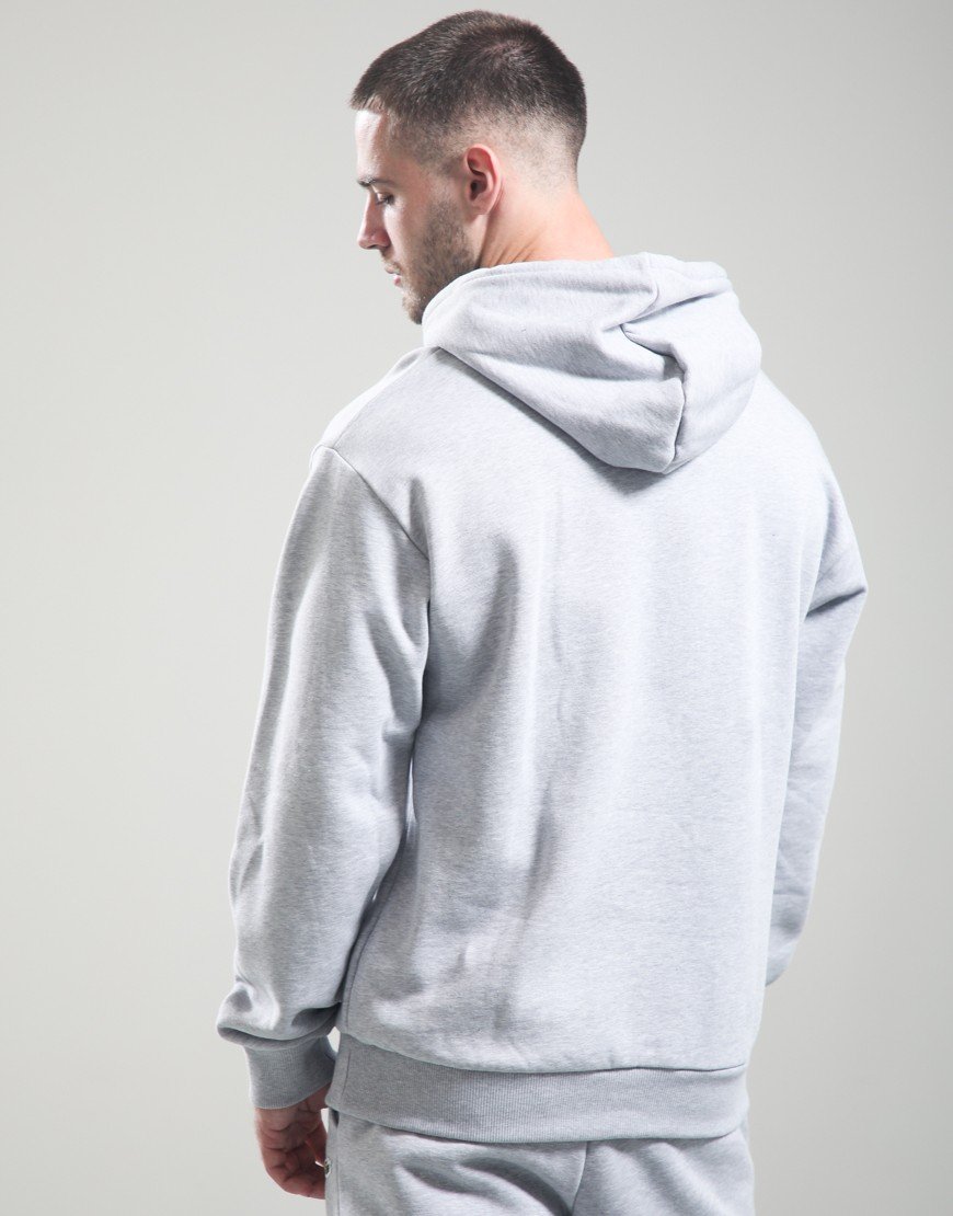 Lacoste Fleece Hoodie Silver Chine