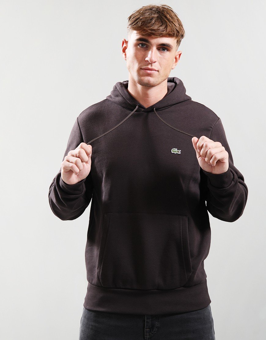 Lacoste Fleece Hoodie Brown