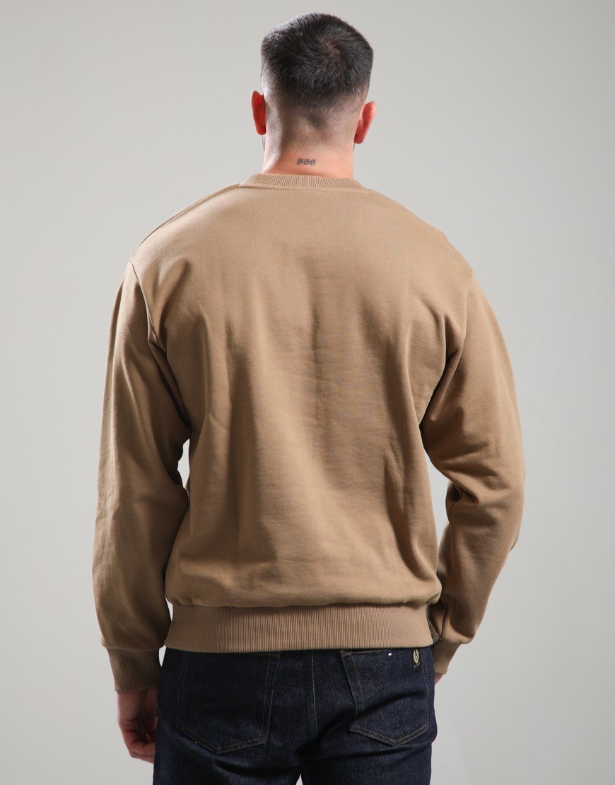 Lacoste Cotton Crew Sweat Cookie
