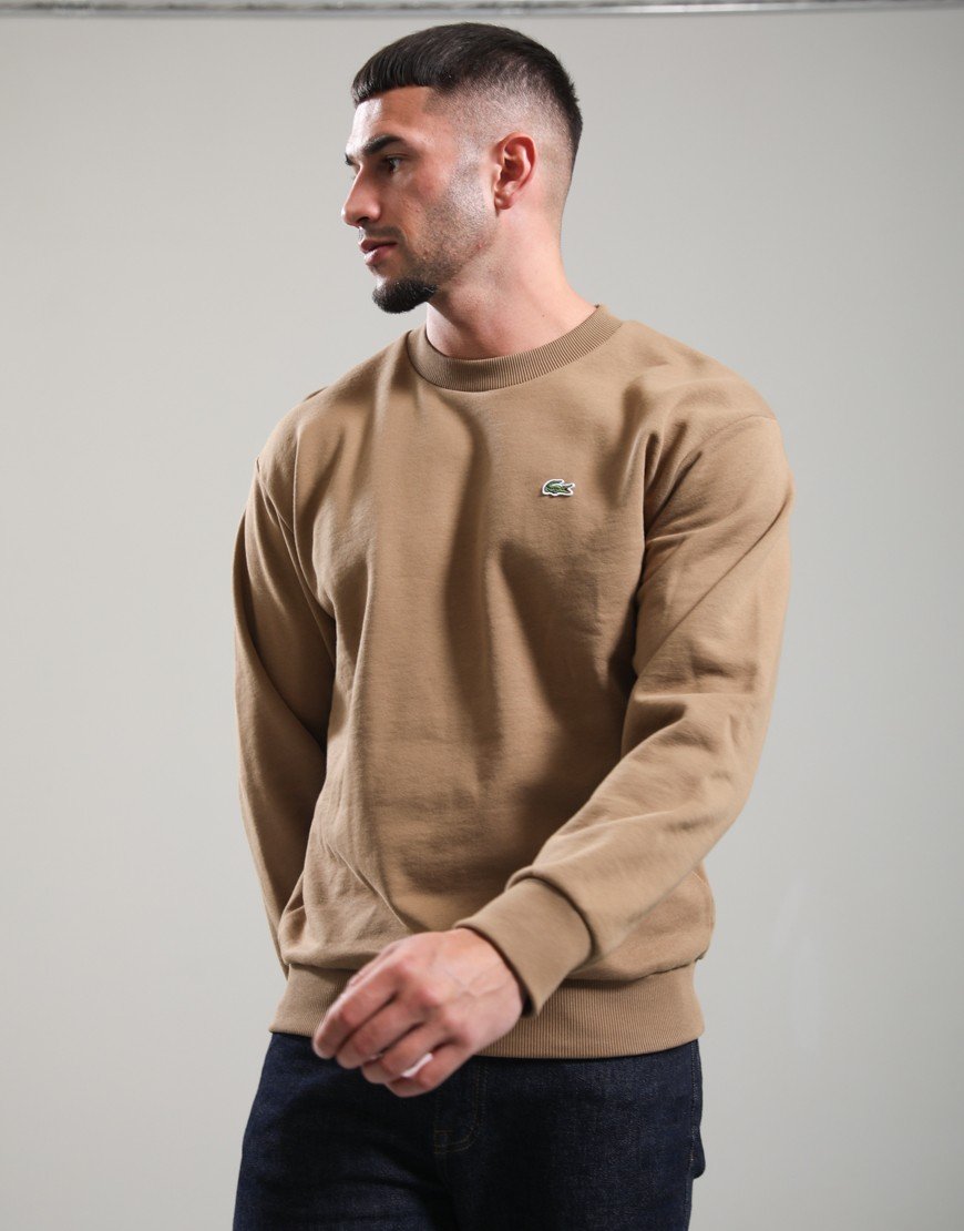 Lacoste Cotton Crew Sweat Cookie
