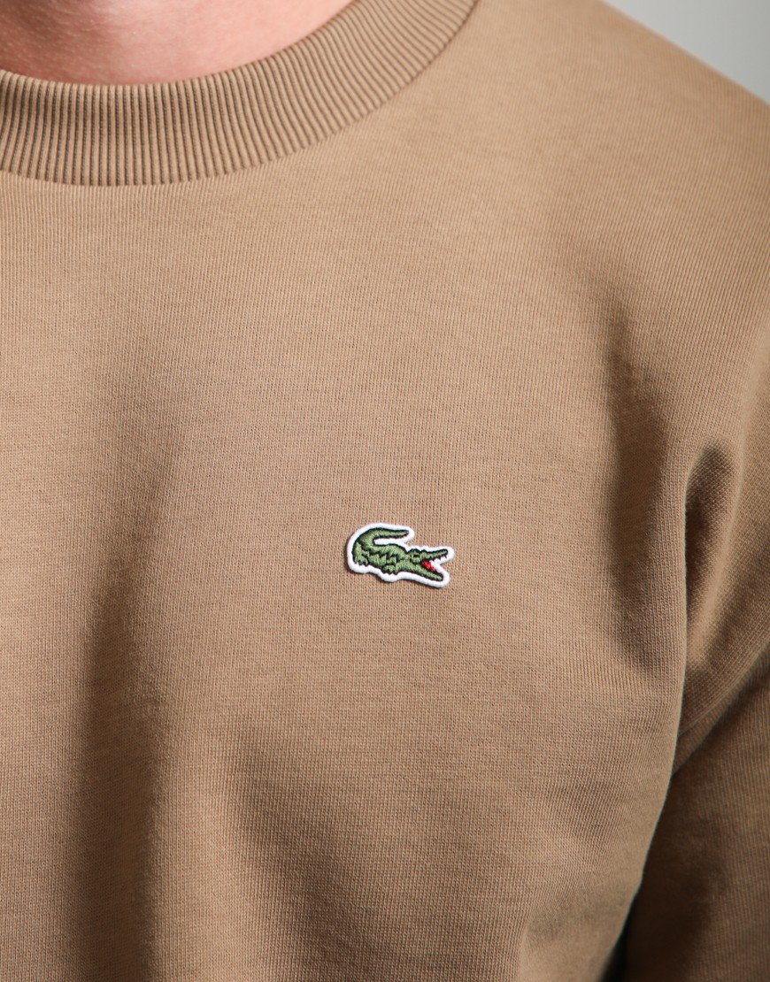 Lacoste Cotton Crew Sweat Cookie