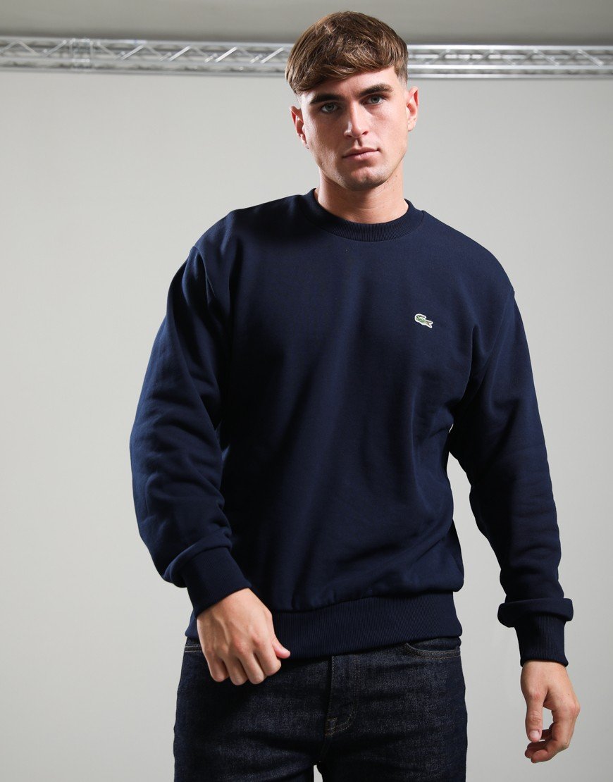 Lacoste Fleece Sweatshirt Navy Blue