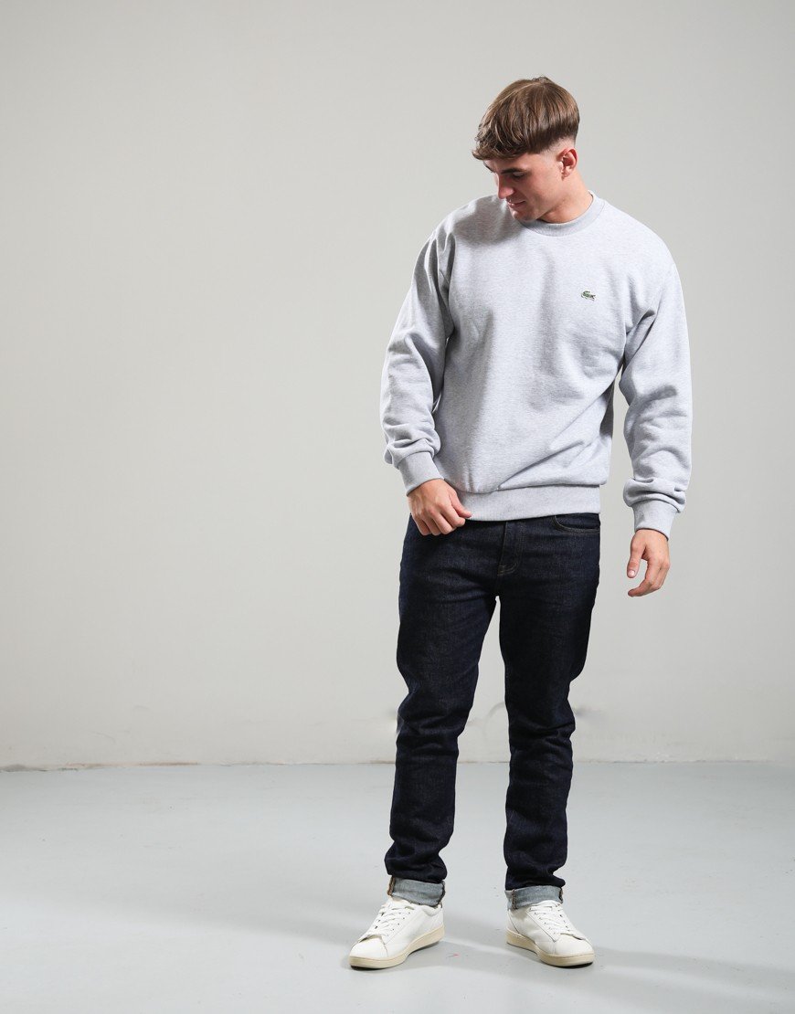 Lacoste Fleece Sweatshirt Silver Chine
