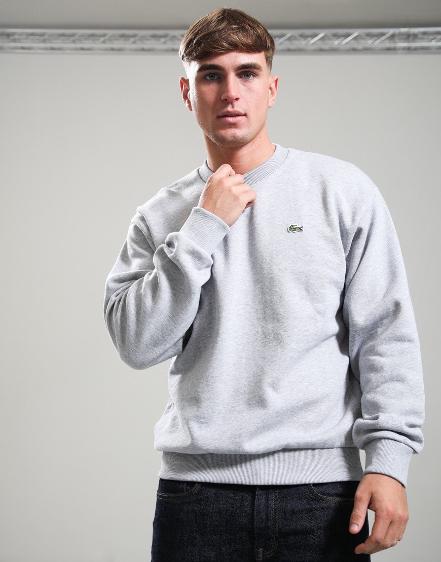 Lacoste Fleece Sweatshirt Silver Chine