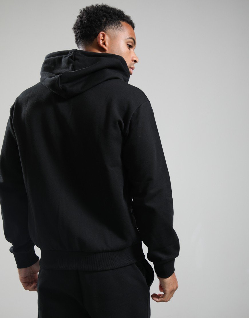 Lacoste Full Zip Fleece Hoodie Black