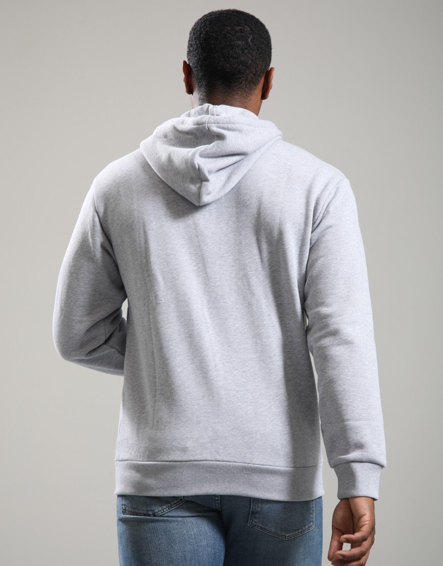 Lacoste Full Zip Fleece Hoodie Silver Chine