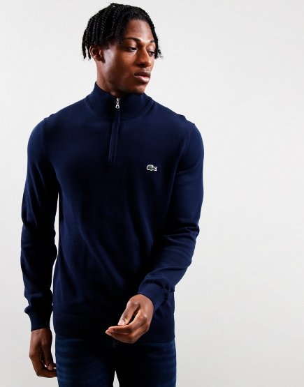 Lacoste Half Zip Knit Navy