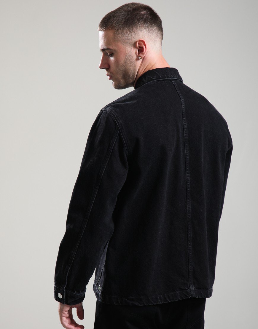Lacoste Heavy Cotton Denim Overshirt Black Washed