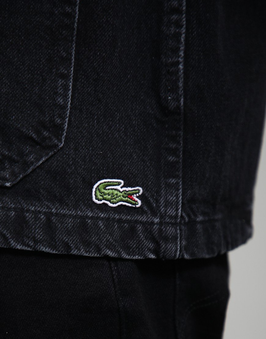 Lacoste Heavy Cotton Denim Overshirt Black Washed