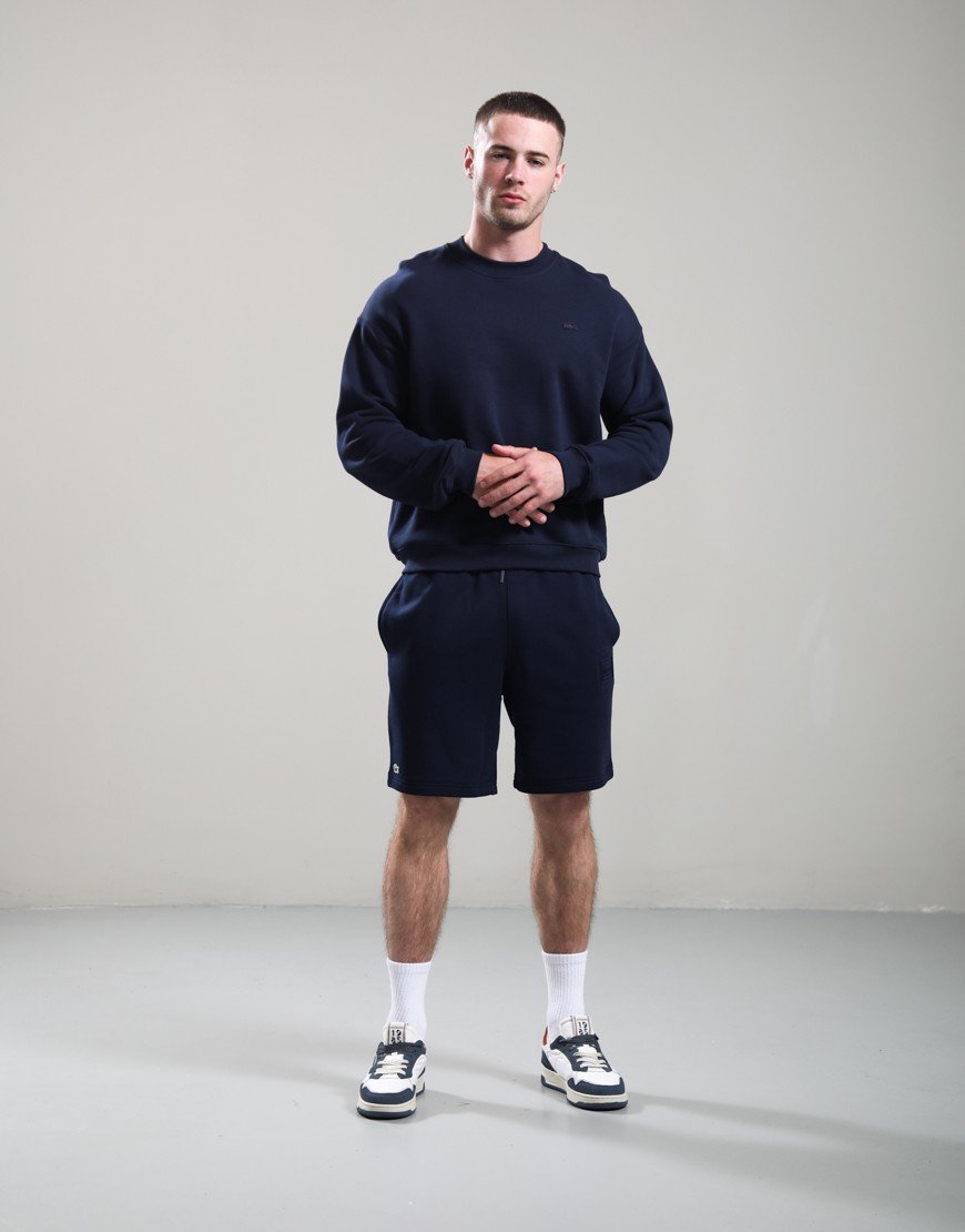 Lacoste Heavy Fleece Crew Sweat Navy