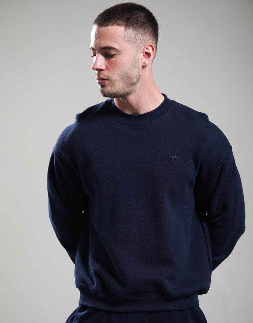 Lacoste Heavy Fleece Crew Sweat Navy