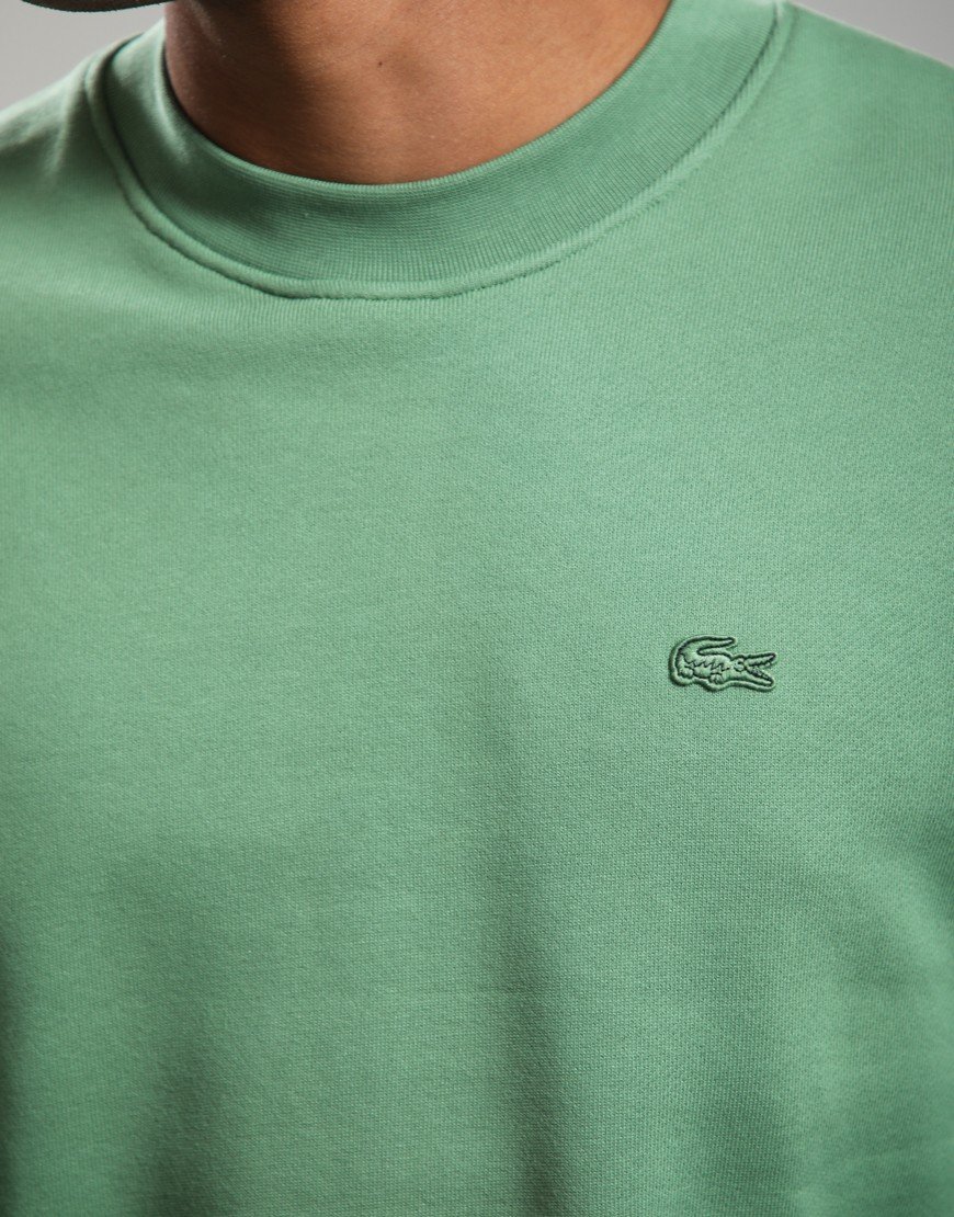 Lacoste Heavy Fleece Crew Sweat Lambs Lettuce