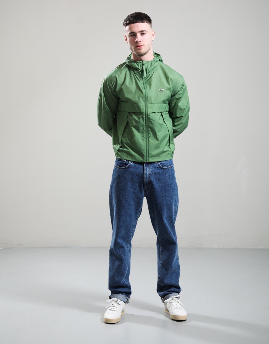 Lacoste Hooded Zip Jacket Lambs Lettuce