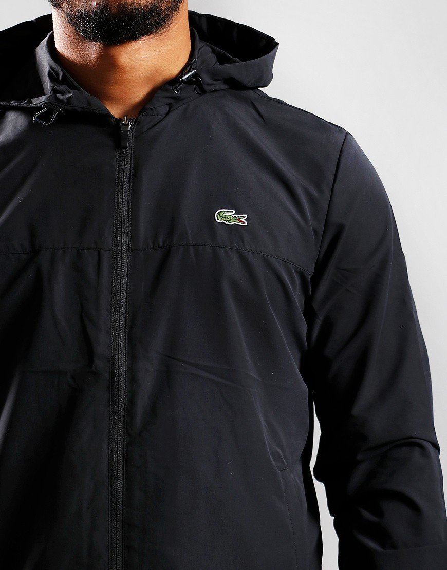 lacoste black coat