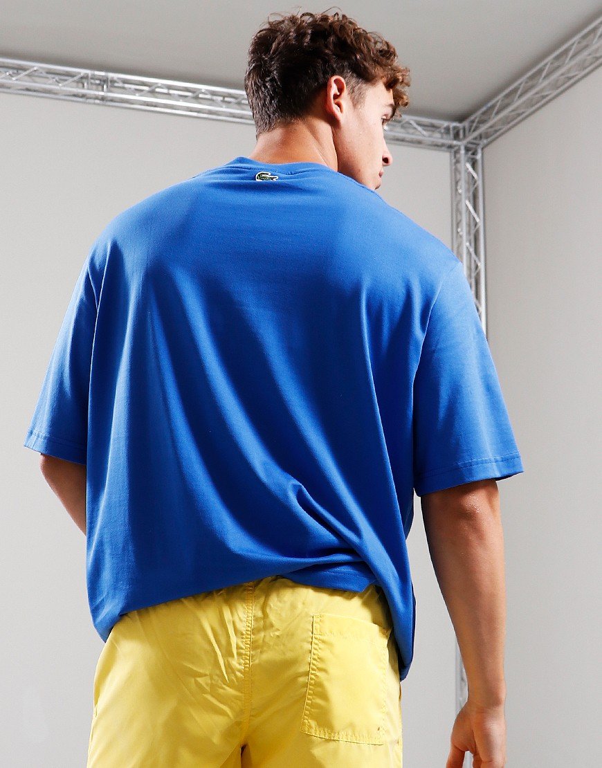 Lacoste Jersey Print T-Shirt Saphire Blue