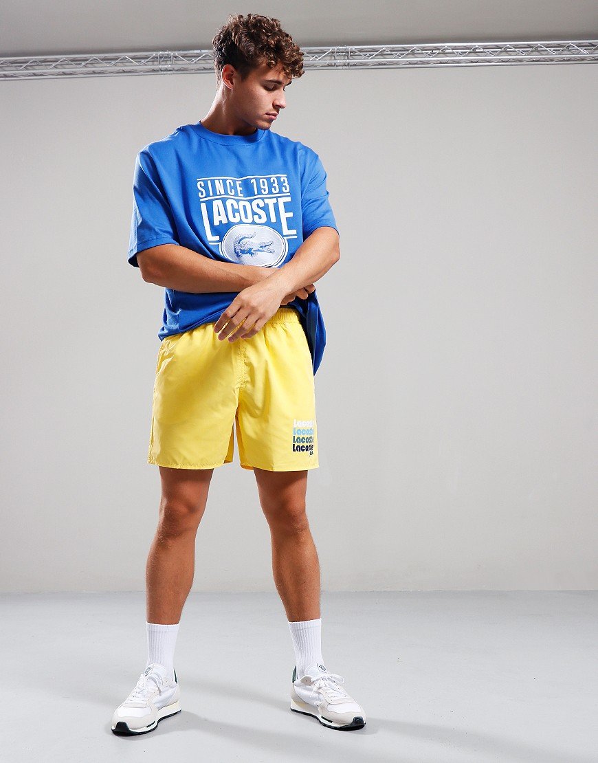 Lacoste Jersey Print T-Shirt Saphire Blue
