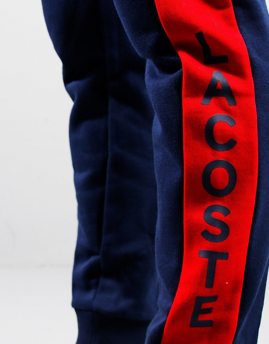 Lacoste Kids Cotton Fleece Blend Joggers Navy/Infrared