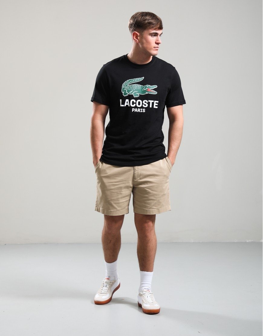 Lacoste Large Croc T-Shirt Black