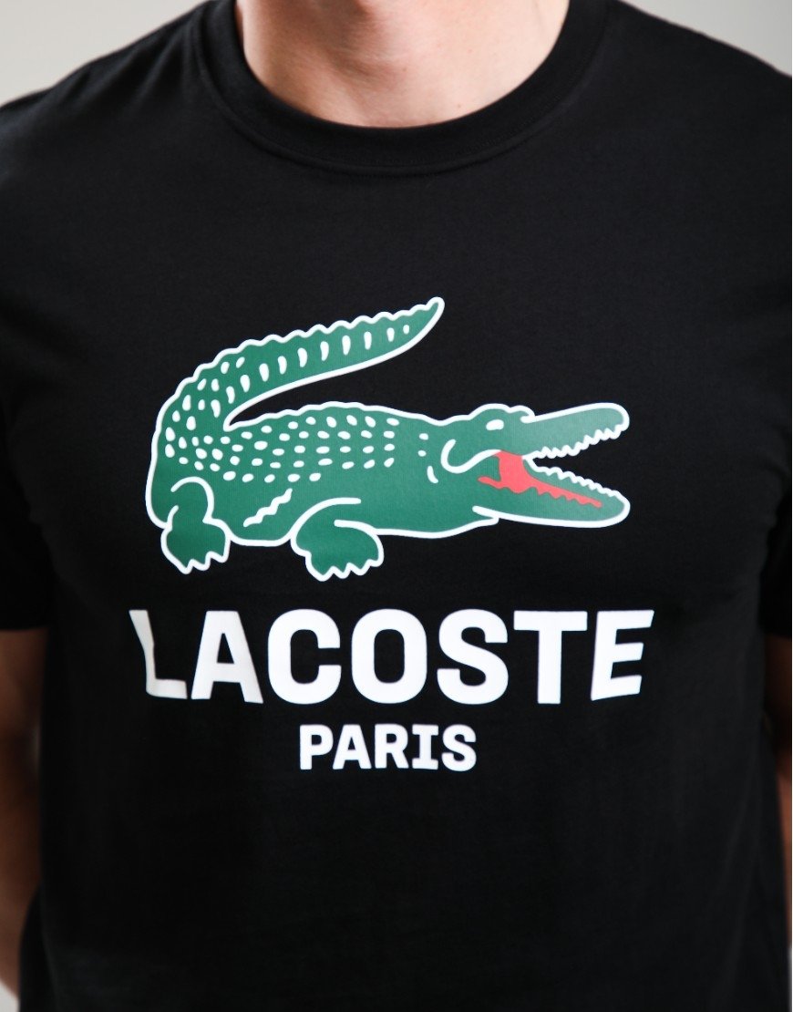 Lacoste Large Croc T-Shirt Black