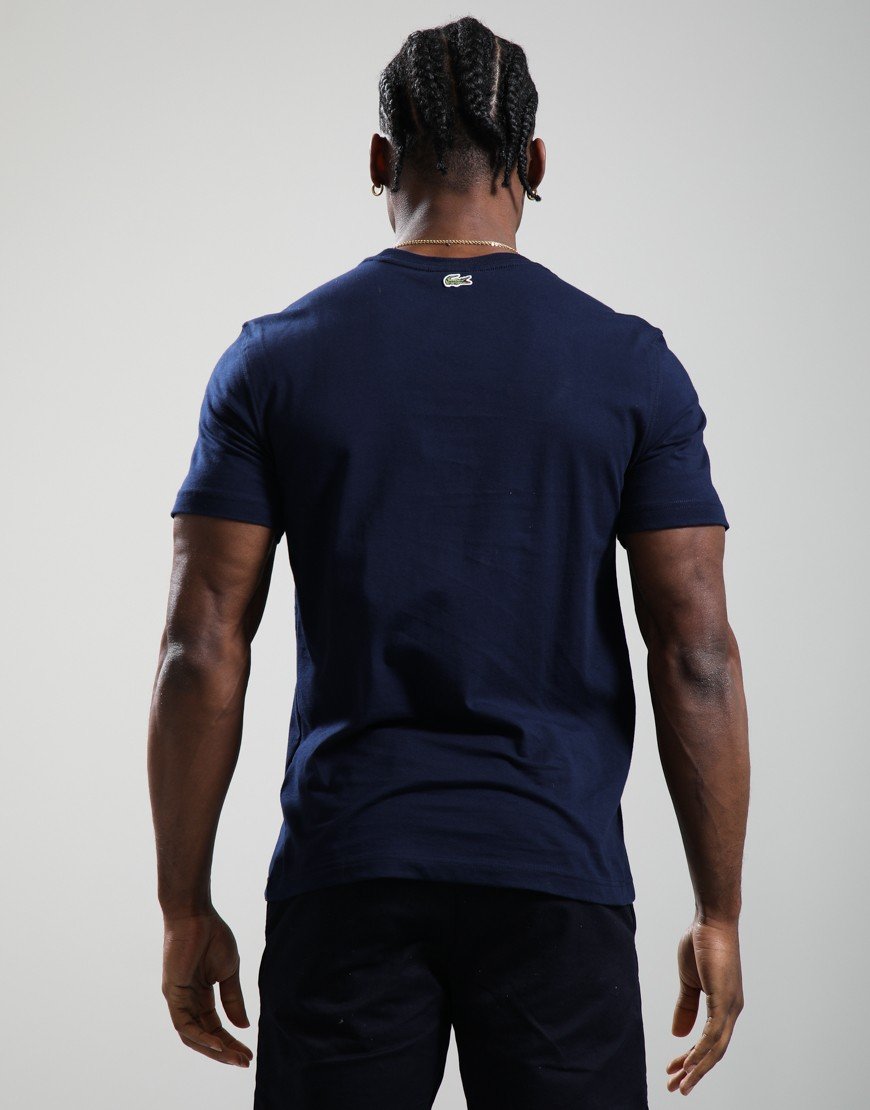 Lacoste Large Croc T-Shirt Navy