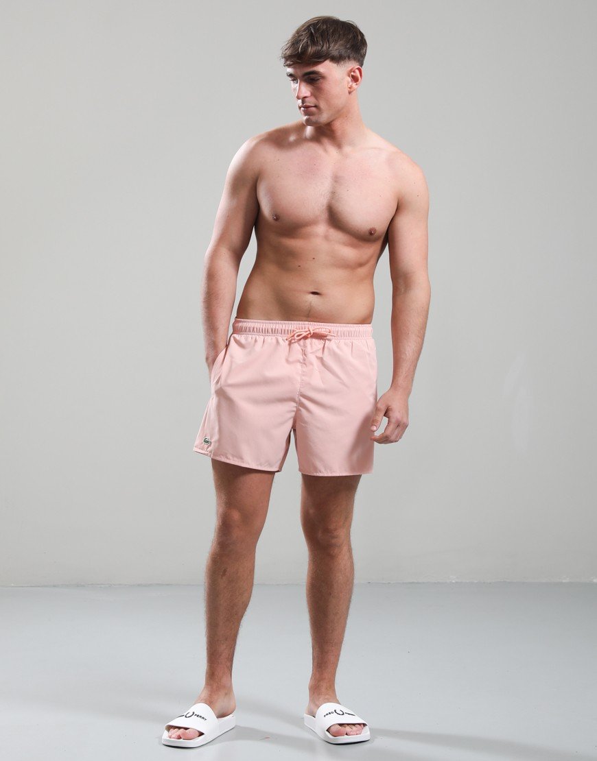 Lacoste Lightweight Swim Shorts Pink 3AD