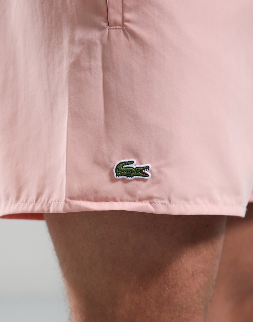 Lacoste Lightweight Swim Shorts Pink 3AD