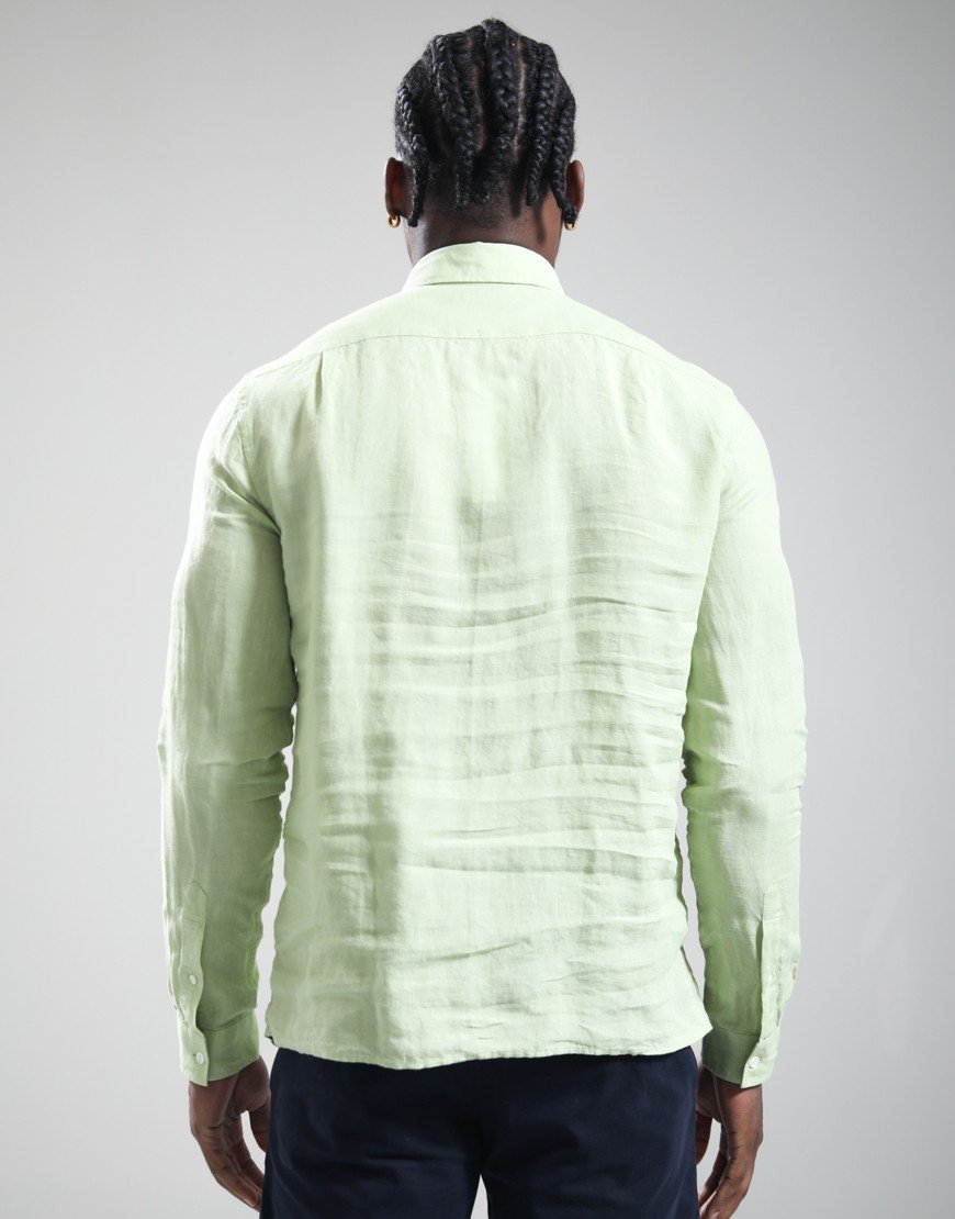 Lacoste Linen Long Sleeve Shirt Birch