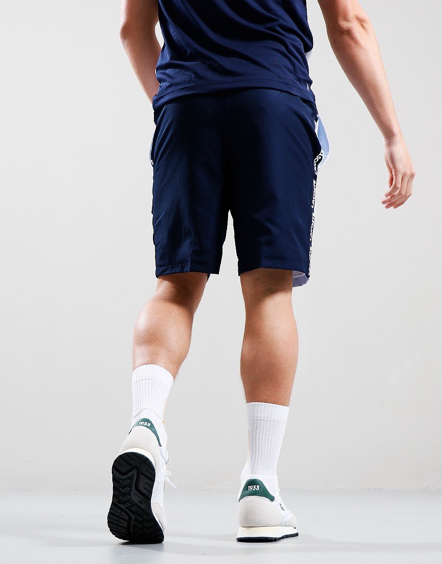 Lacoste Logo Stripe Tennis Shorts Light Blue/Navy
