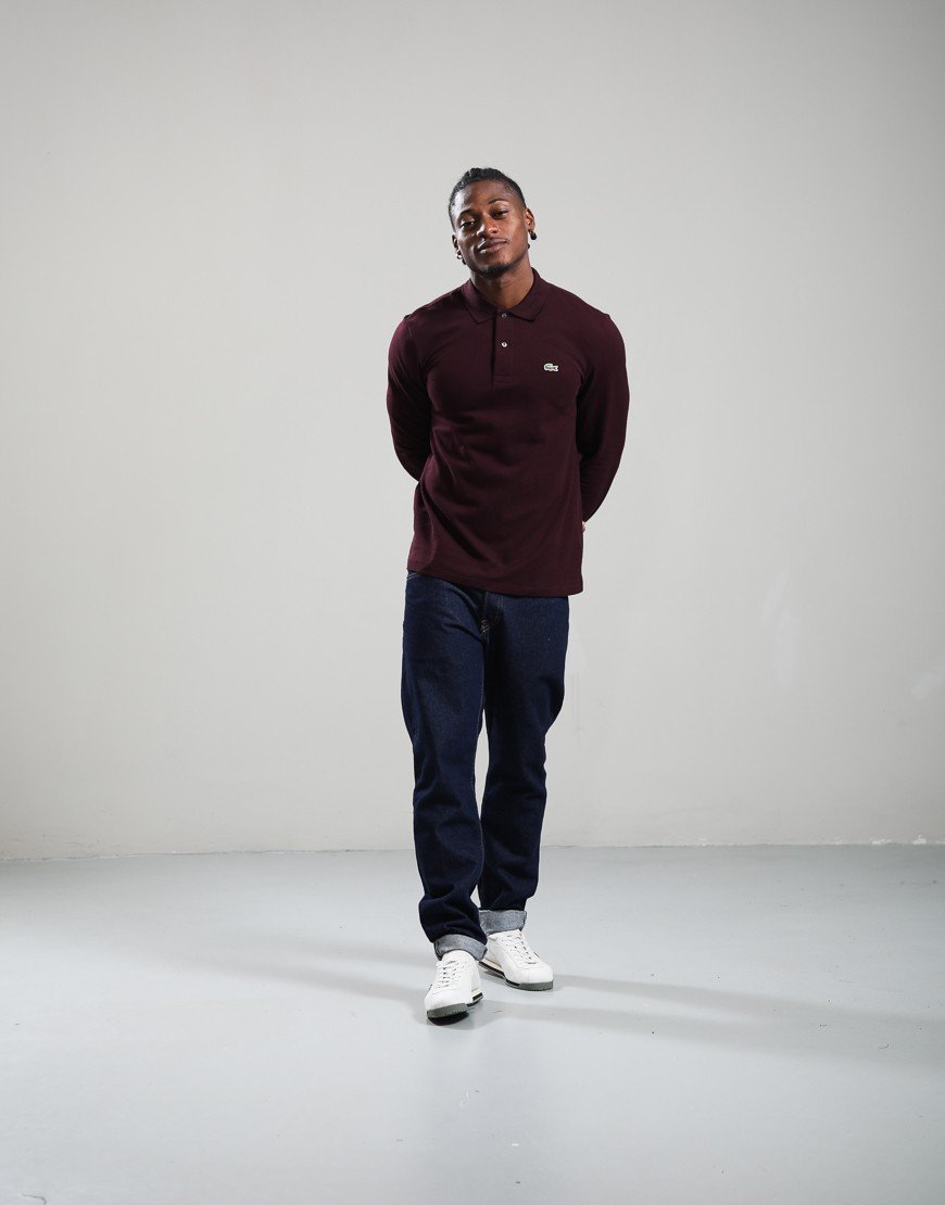 Lacoste Long Sleeve L1212 Polo Shirt Oxalis