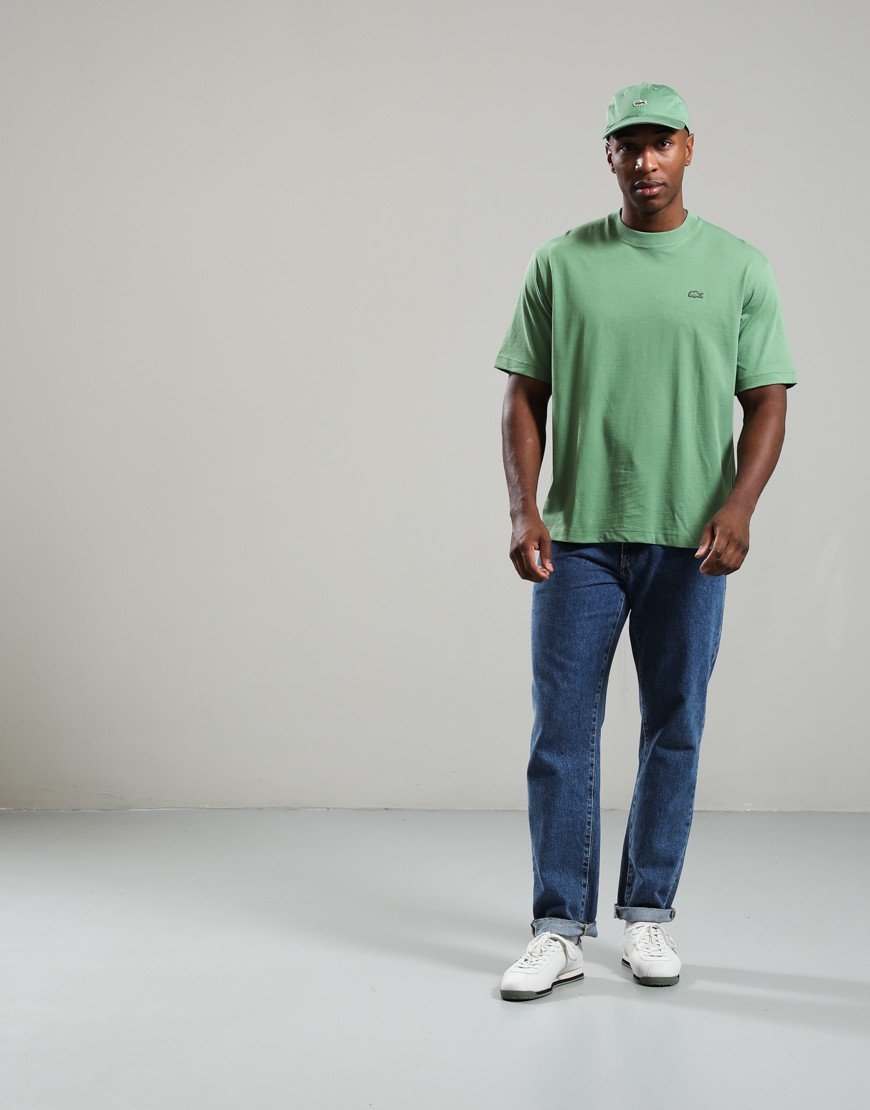 Lacoste Loose Heavy Jersey T-Shirt Lamb Lettuce