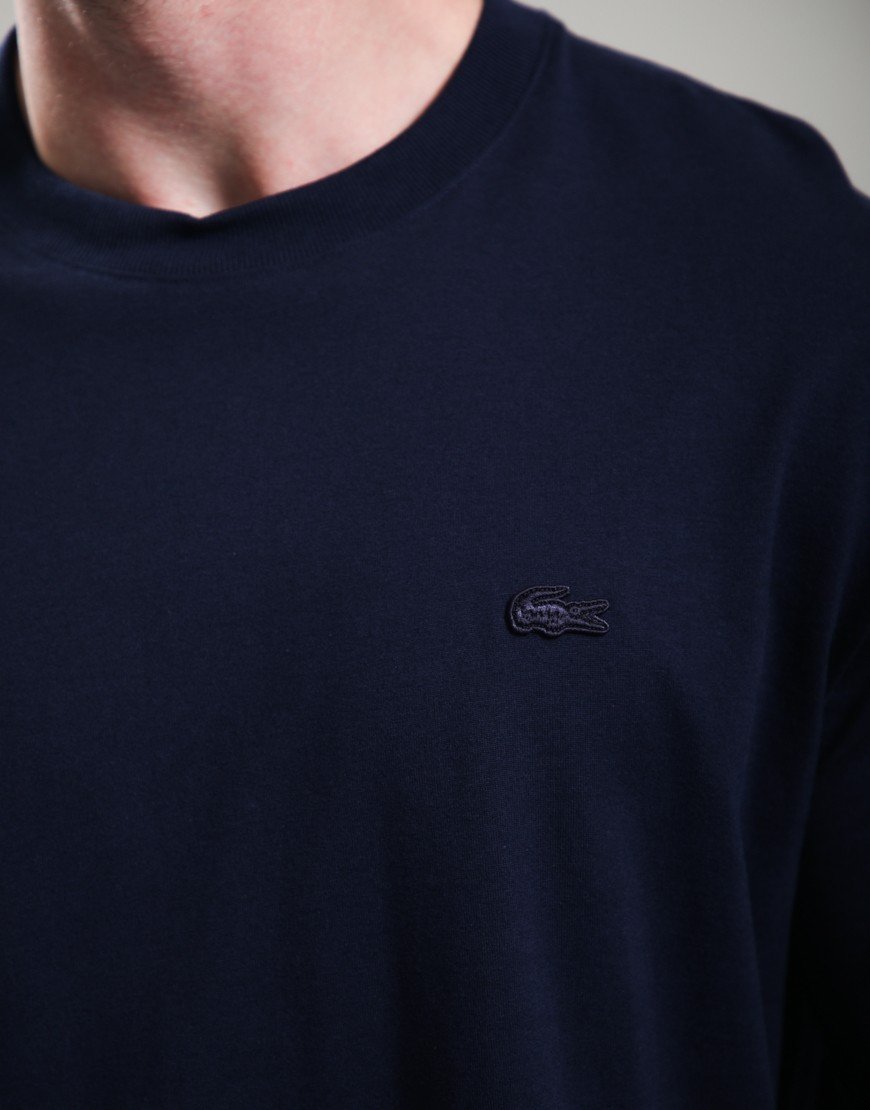 Lacoste Loose Heavy Jersey T-Shirt Navy