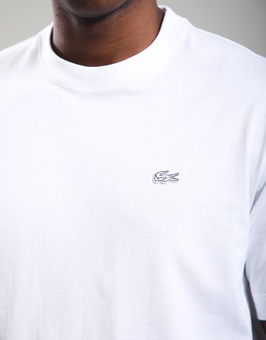 Lacoste Loose Fit Heavy Jersey T-Shirt White