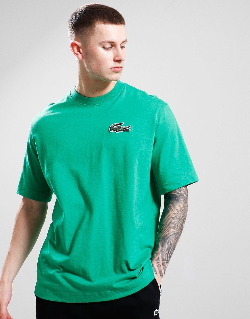 Lacoste Loose Large Croc T-Shirt Green