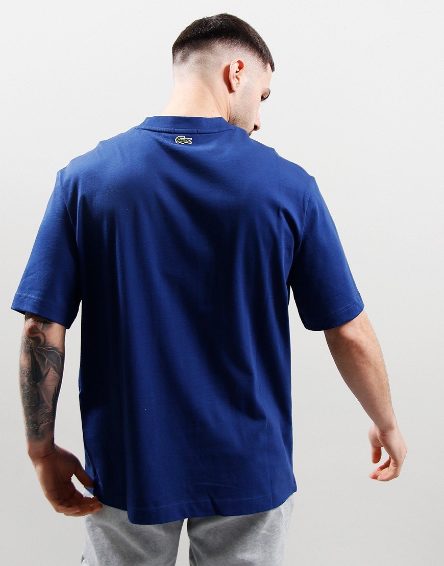 Lacoste Loose Large Croc T-Shirt Methylene