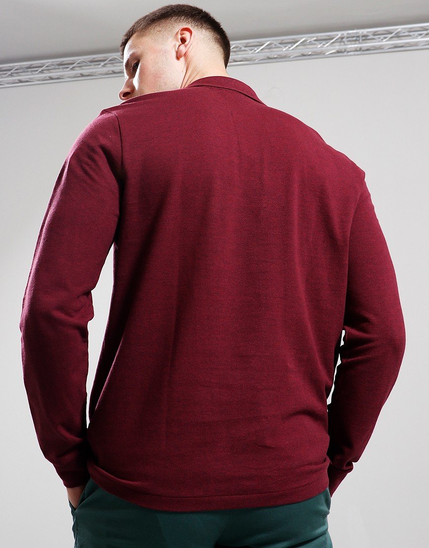 Lacoste Long Sleeve Best Polo Shirt Dark Bordeux