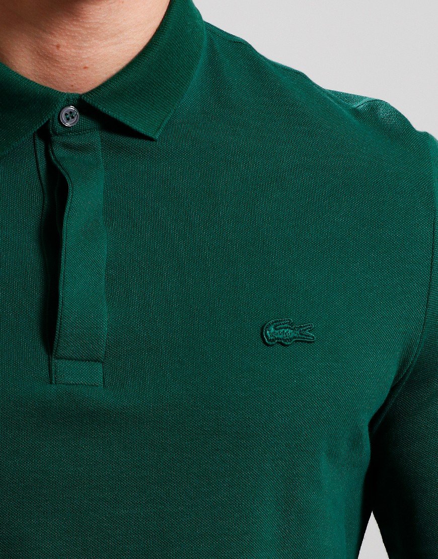 Lacoste Long Sleeve Paris Polo Shirt Green