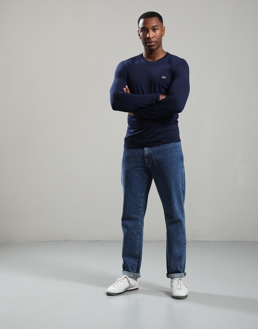 Lacoste Long Sleeve Plain T-Shirt Navy