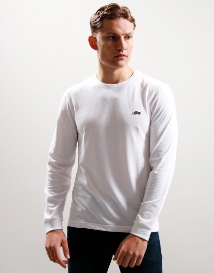 Lacoste Long Sleeve Ultradry T-Shirt White