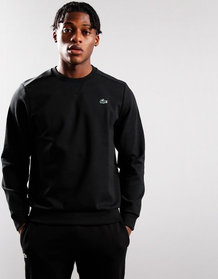 Lacoste Mesh Panel Sweat Black
