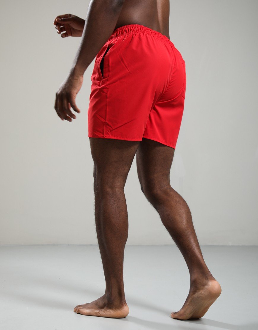 Lacoste Mid Monochrome Swim Shorts Red/Green