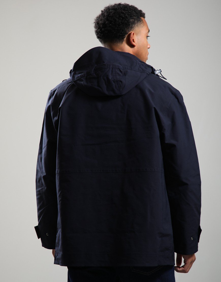 Lacoste Mid Water Repellent Hooded Parka Abysm