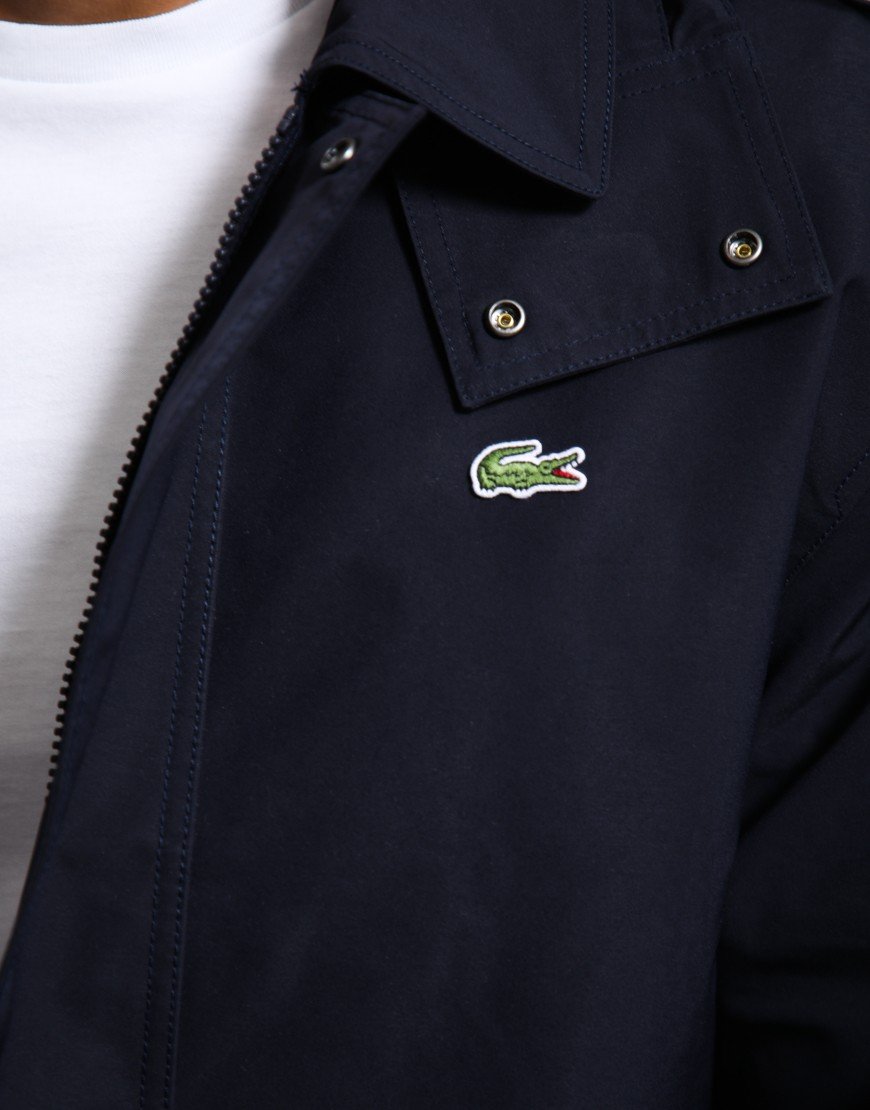 Lacoste Mid Water Repellent Hooded Parka Abysm