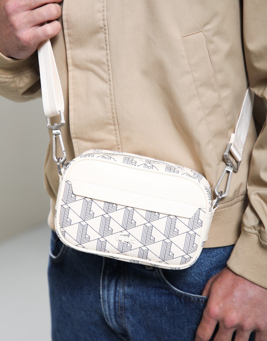 Lacoste Monogram Cross Bag Black