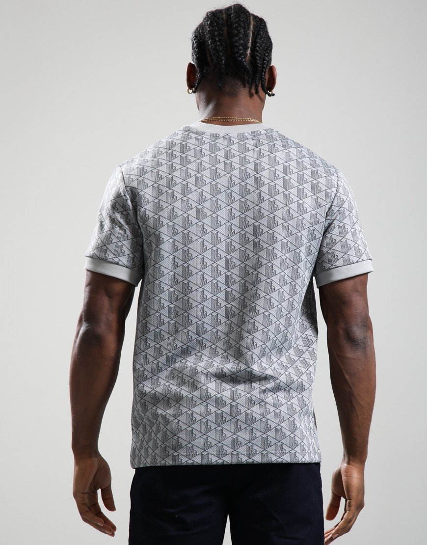 Lacoste Monogram Jacquard T-Shirt Calluna/Graphite
