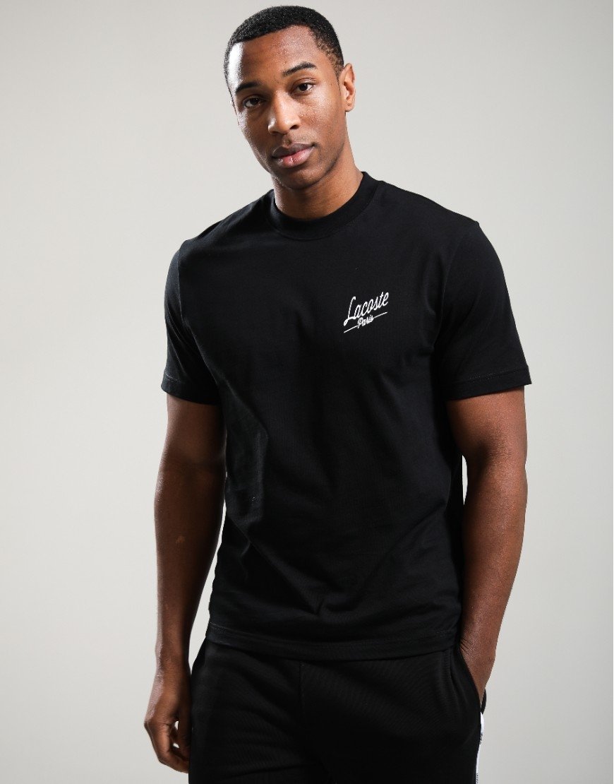 Lacoste Multi Print Jersey T-shirt Black