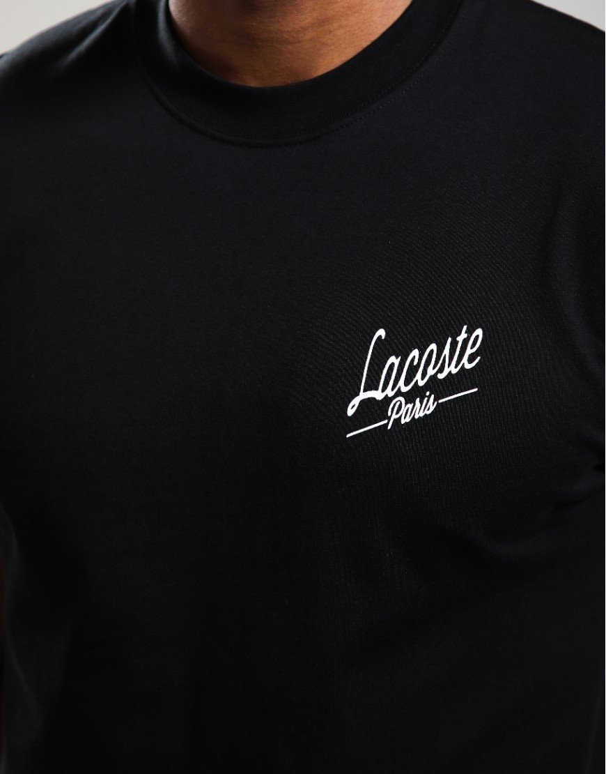 Lacoste Multi Print Jersey T-shirt Black