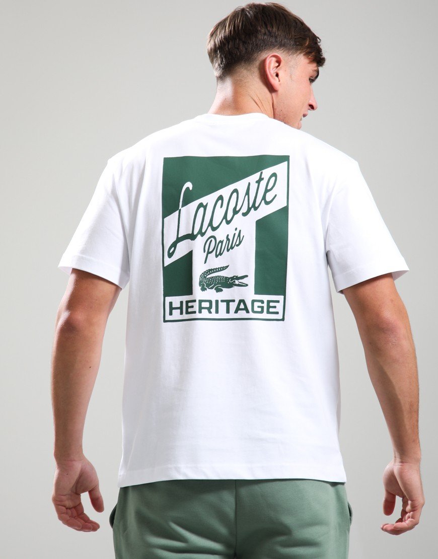 Lacoste Multi Print Jersey T-Shirt White