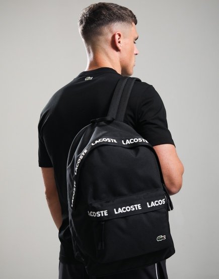 Lacoste Neocroc Logo Backpack Black